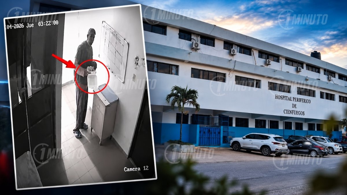 Vestido de médico entra a hospital de Cienfuegos, toma celulares y hasta se come una cena
