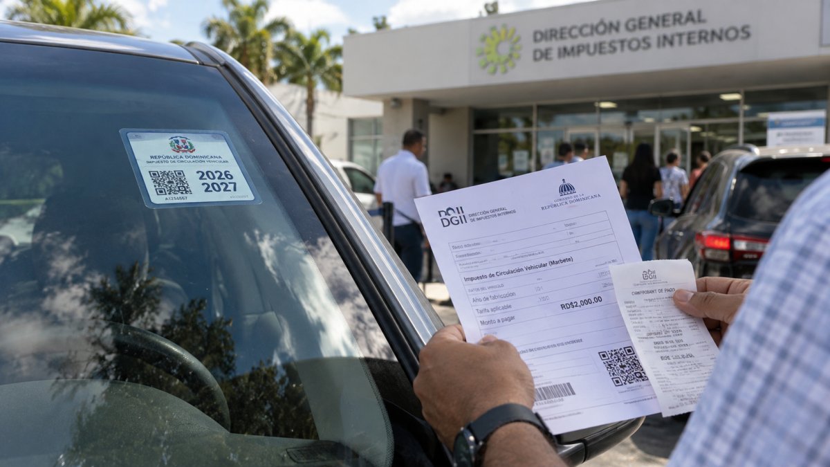 DGII aumenta tarifas del marbete: vehículos pagarán entre RD$2,000 y RD$4,000
