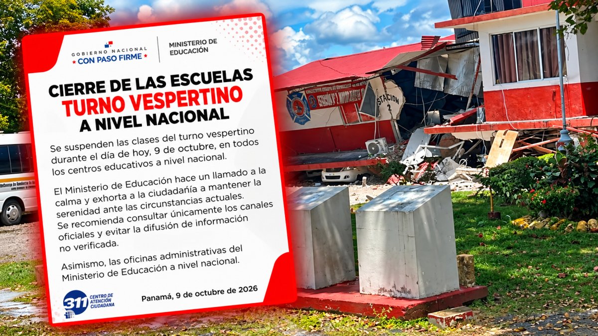 Panamá se queda sin electricidad y suspenden clases tras terremoto de 7.6